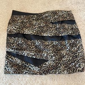Bebe Mini Skirt Cheetah Print